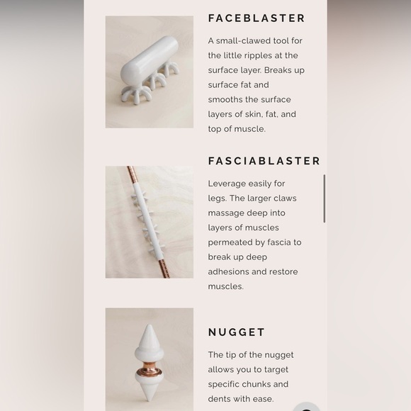 Ashley Black Other - Faceblaster White Facial Massage Tool by